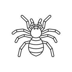 Tarantula insect icon. High quality black vector illustration.