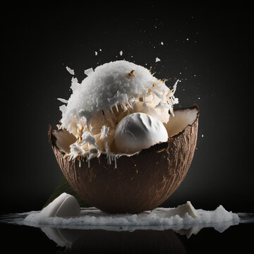 Coconut Eis  Kokosnusseis edel