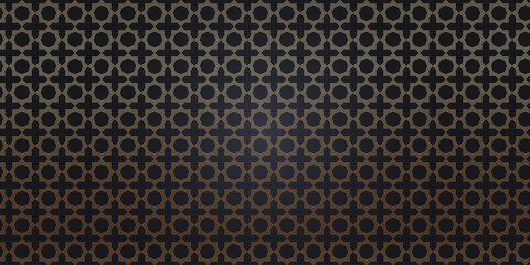 Geometric pattern. Vector geometric Arabic pattern on a dark background. Background for your design. Vector EPS 10