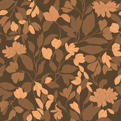 Seamless repeating pattern of flowers