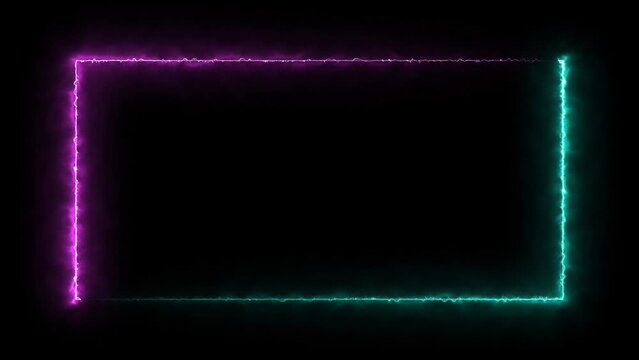 abstract colorful saber frame animation background   