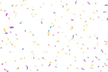 Falling shiny confetti glitters in colors. New year, birthday, valentines day design element.