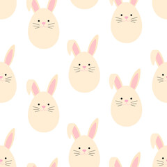 Obraz premium Seamless pattern Easter Bunny vector illustration