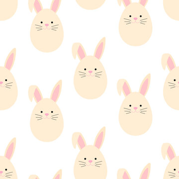 Seamless pattern Easter Bunny vector illustration