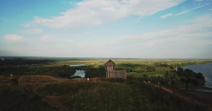 Elabuga town drone video