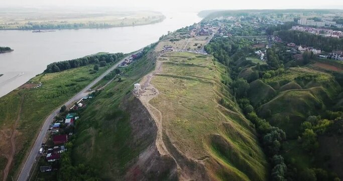 Elabuga town drone video