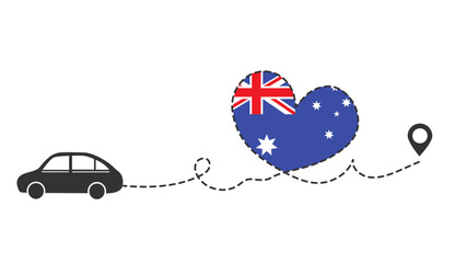 Car travel by Australia. I love to travel - 583080607