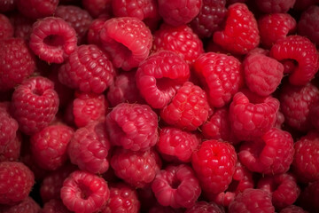 raspberries background graphic asset generative ai