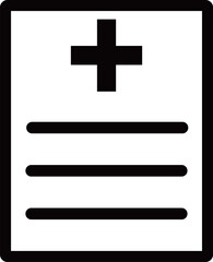 Fototapeta premium カルテ アイコン