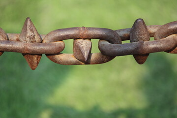 rusty chain link