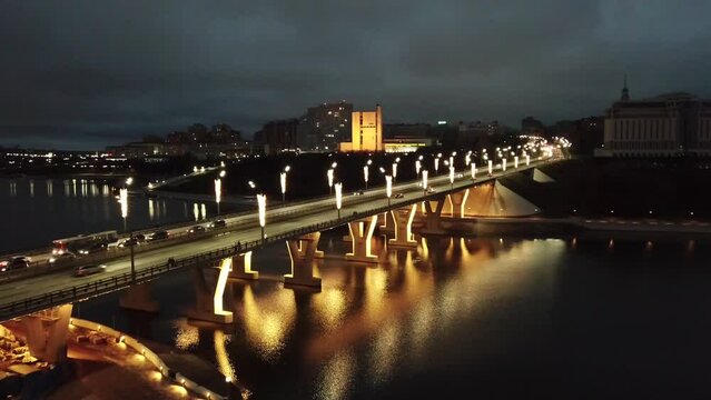 Night Cheboksary city