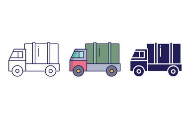 Naklejka premium Truck vector icon