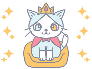 猫は王様、王様の猫、女王様の猫