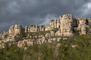 the Cengle geological plateau, south of the Sainte Victoire mountain