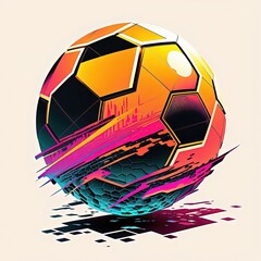 modern street football background for athletes and fans generative ai