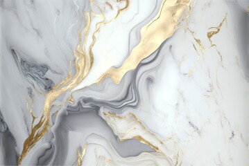 elegant grey and golden agate pattern banner for luxury interiors generative ai