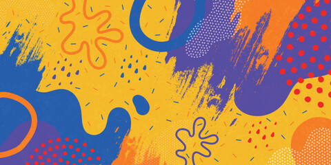 Background pattern, abstract colored shapes. Modern minimalism trendy pattern background. Vector background.