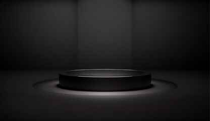 Stylish black display stand for your product display