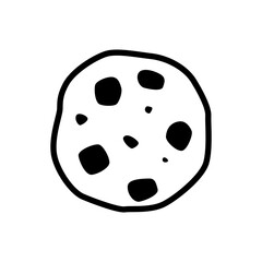 Cookie icon vector. Confectionery illustration sign. Pastry symbol. Confection logo.