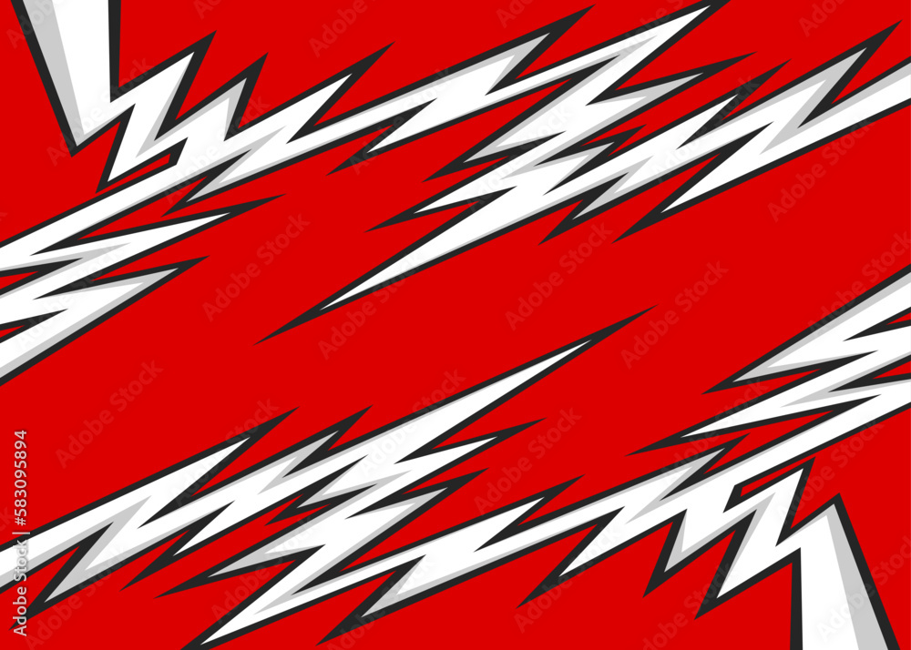 Poster abstract background with reflective spike line pattern