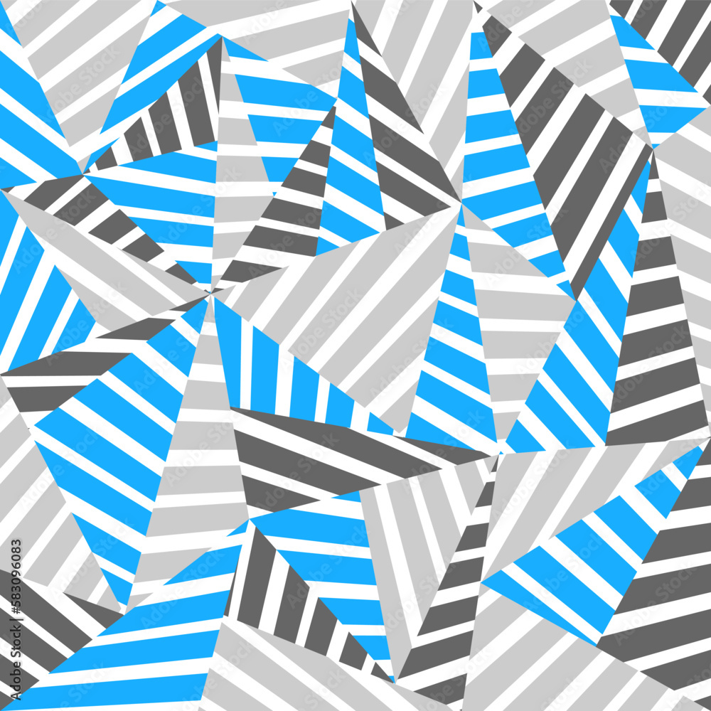 Poster abstract background with colorful triangular stripes pattern