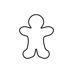 Fototapeta premium Cookie icon vector. Confectionery illustration sign. Pastry symbol. Confection logo.