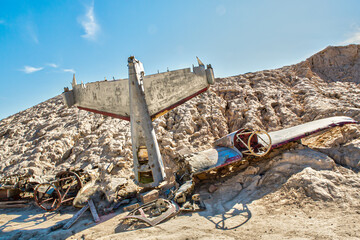 Abandoned aiplane ruins