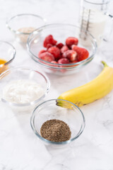 Strawberry banana smoothie
