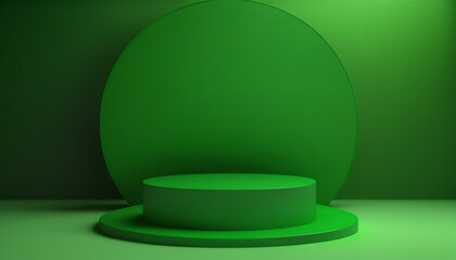 The perfect green podium for any product