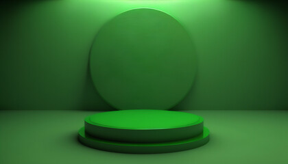 Make your products pop with a green podium