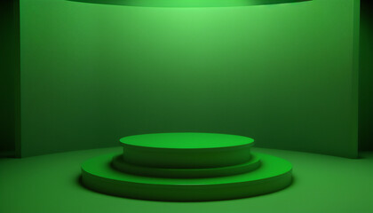 Make your products stand out with a green pedestal