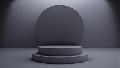 A polished grey podium for your graduation ceremony