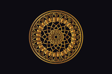 Luxury Golden Royal Mandala Design Vector for Background. Golden mandala design. Islamic background design