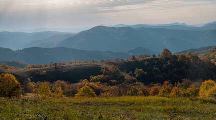 Autumn on the hills of Ravensca, 
a village in Romania