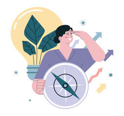 ESG. Environmental social governance, sustainable global system.