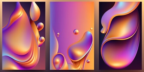 abstract, holographic, abstract background, generative ai, generative, ai