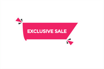 exclusive sale vectors.sign label bubble speech exclusive sale
