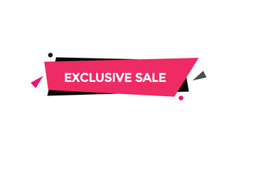 exclusive sale vectors.sign label bubble speech exclusive sale
