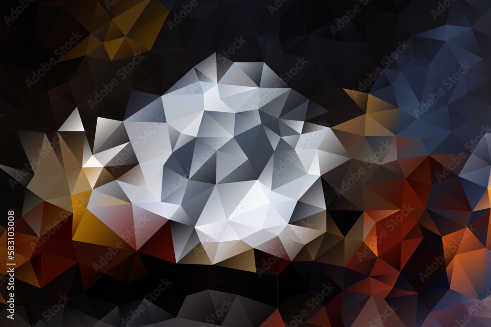Poster vector abstract polygonal background of effect geometric triangles