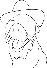 Dog caricature