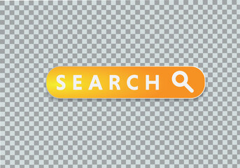 button for a site. search icon. vector design