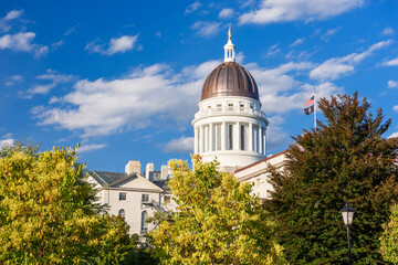 The Maine State House in Augusta, Maine