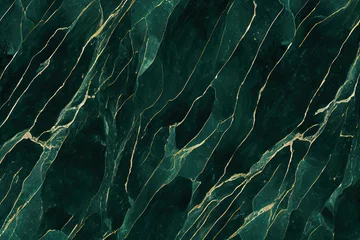 Poster natural emerald green,gold marble texture pattern,marble wallpaper high quality can be used as background for display or montage your top view products or mable tile. © jes2uphoto