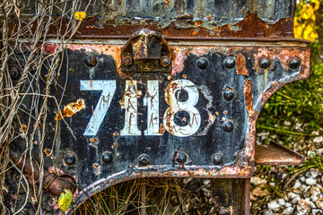 old steam locomotive number
