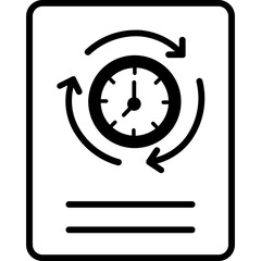 Schedule sheet Vector Icon

