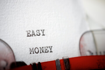 Easy money text