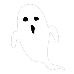 おばけ。幽霊。ハロウィンのコンセプト。