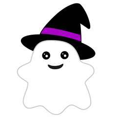 かわいいおばけ。ハロウィンのコンセプト。