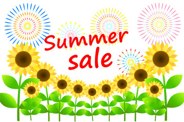花火とひまわり。
Summer Sale.
