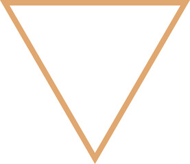 Logo design, triangle frame border badge.